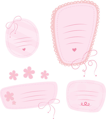 Sweet doodles frames.のイラスト素材