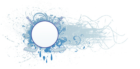 Hockey banner.のイラスト素材