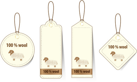 Price lists for products from wool.のイラスト素材