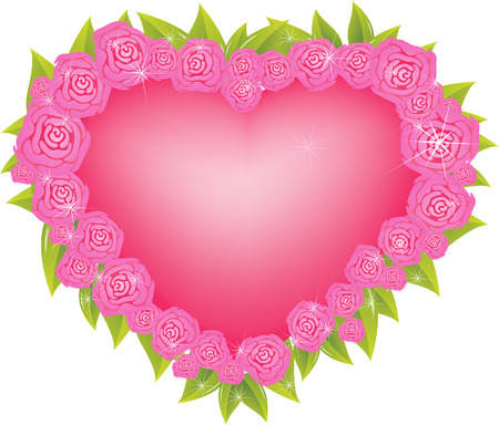 flower  heart のイラスト素材