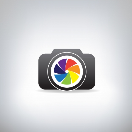 stylized photo cameraのイラスト素材