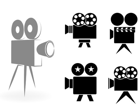 ic?ns of video camerasの写真素材