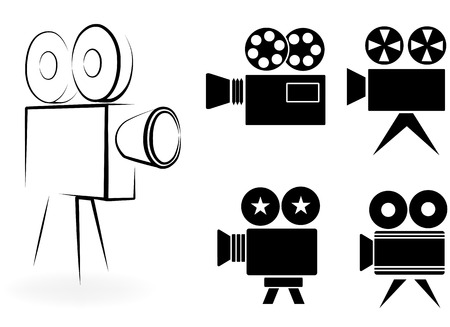 ic?ns of video camerasの写真素材