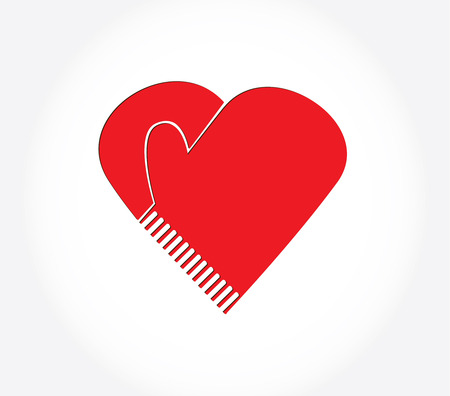 Hands and heart, isolated symbol design templateのイラスト素材