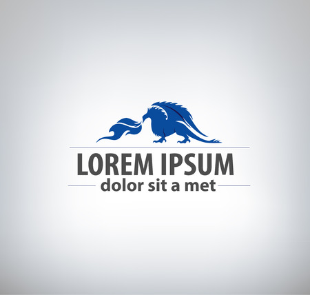 Dragon label.のイラスト素材