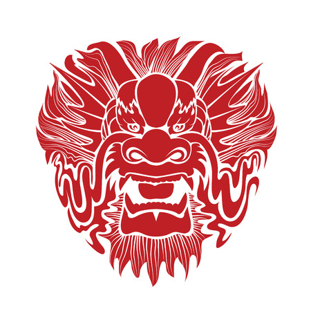 Traditional Asian Dragon.のイラスト素材
