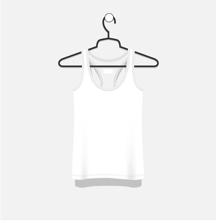 mock-up of blank white t-shirtのイラスト素材