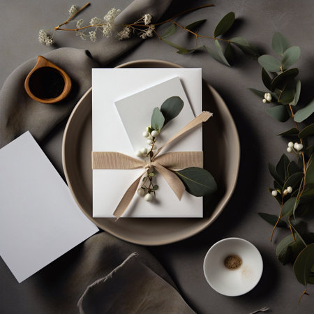 Wedding invitation mockups. Printable mockup templates.の素材