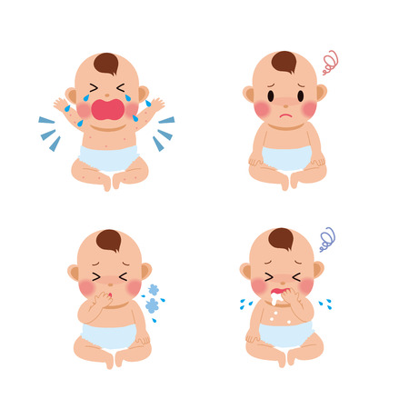 baby of illnessのイラスト素材