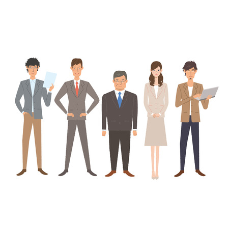 People businessman business woman to workのイラスト素材