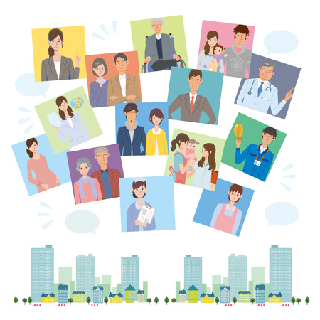 Peopleのイラスト素材