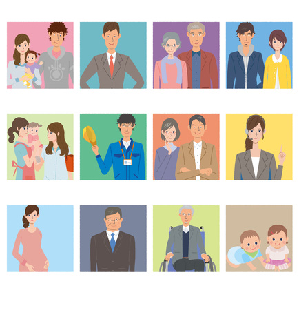 Peopleのイラスト素材