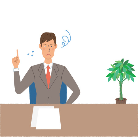 Businessman troubled  expressionのイラスト素材
