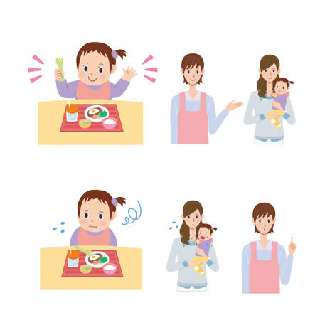 child care workersのイラスト素材
