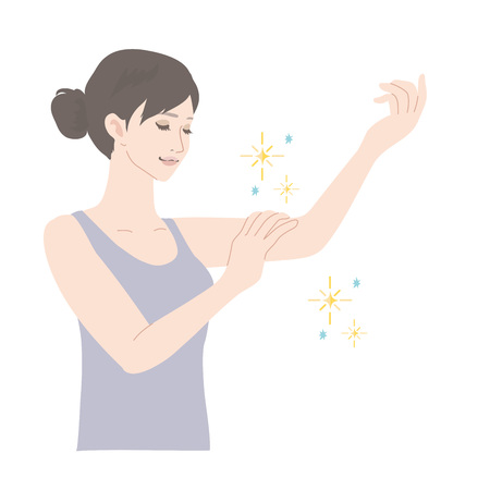 Hand care womenのイラスト素材