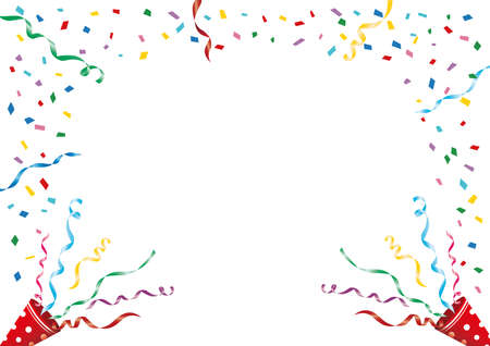 Party toy cracker background materialのイラスト素材