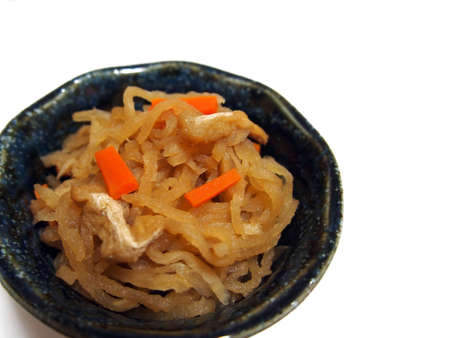 Japanese home-cooked food (dried daikon)の写真素材