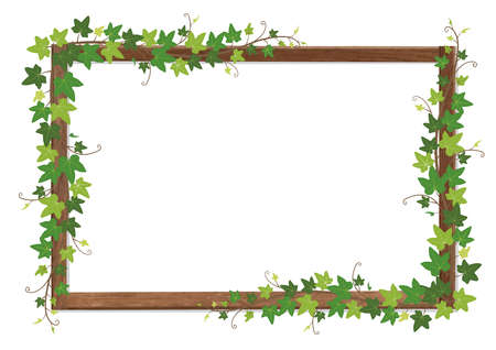 Ivy leaf frame ivy frameのイラスト素材