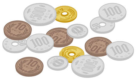 Japanese coins

It is written in Japanese as "Reiwa 0 years" and "5 yen".のイラスト素材