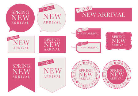 new arrival toolset (spring) pinkのイラスト素材