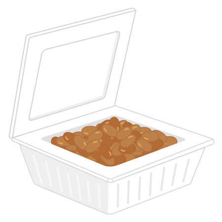 Food illustration series (natto) packのイラスト素材