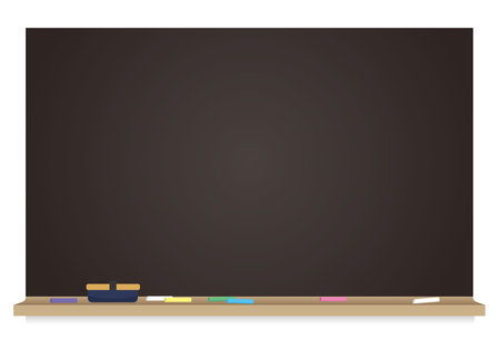 Blackboard illustration (blackboard-like frame material)のイラスト素材