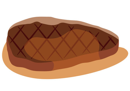 Western_Beefsteak Steakのイラスト素材