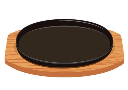 Western_Teppanyaki Plate Steak Plateのイラスト素材