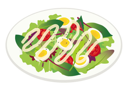 Western food
Italian Salad (vegetables)のイラスト素材