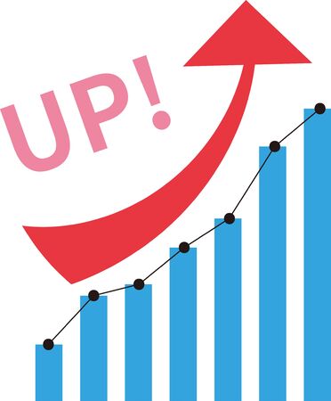 Illustration of a simple graphのイラスト素材