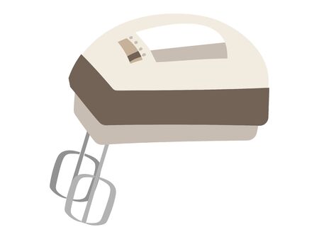 Illustration of a simple hand mixerのイラスト素材