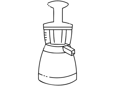 Illustration of a simple slow juicerのイラスト素材
