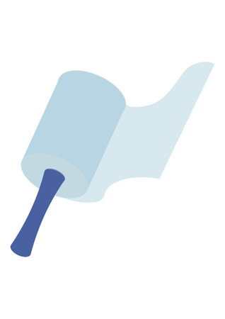 Illustration of using packing filmのイラスト素材