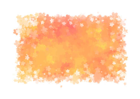 A decorative frame with an illustration of kumquatsのイラスト素材