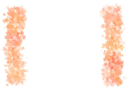 A decorative frame with an illustration of kumquatsのイラスト素材