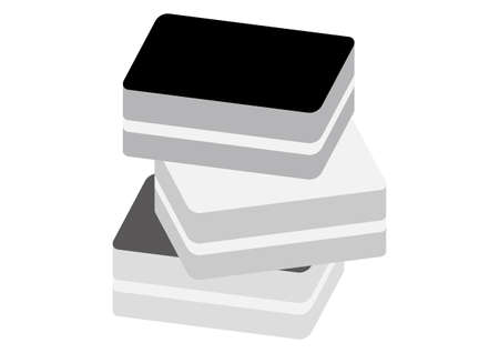 Clip art of sponge in monotoneのイラスト素材