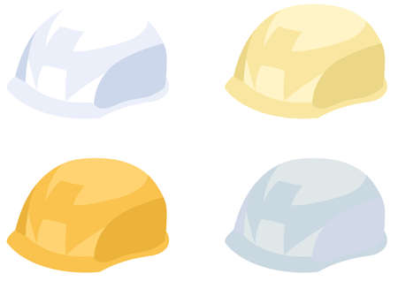 Mermet sets in various colors, isometric illustrationsのイラスト素材