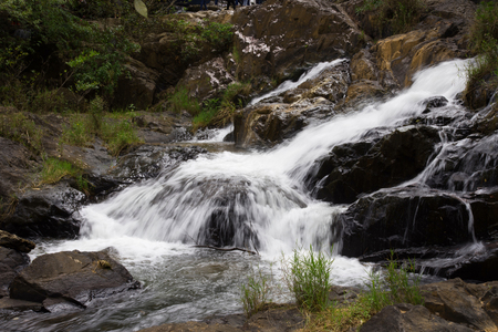 Datanla waterfall in Dalat city, Vietnam.の写真素材