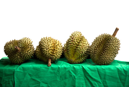 Durians, King of fruit on table