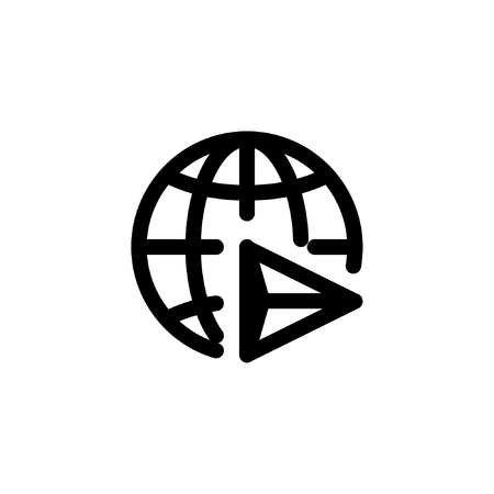 download manager icon with line style vector illustration. Download manager softwareのイラスト素材