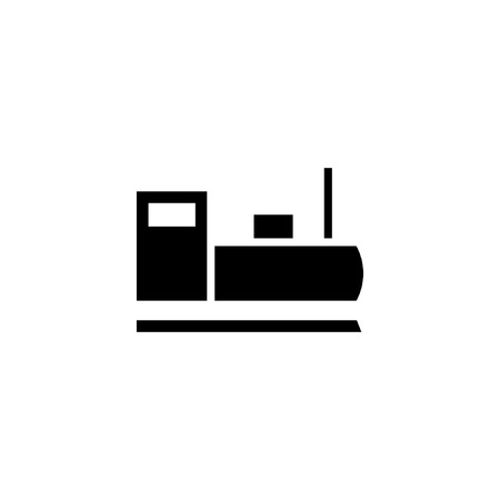 locomotive icon solid. vehicle and transportation icon stock. vector illustrationのイラスト素材