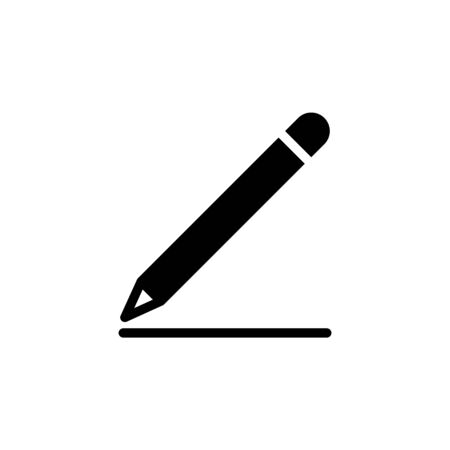 Pen Icon Isolated On whiteのイラスト素材