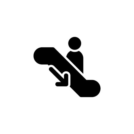 escalator icon for public sign. vector EPS10 Illustrationのイラスト素材