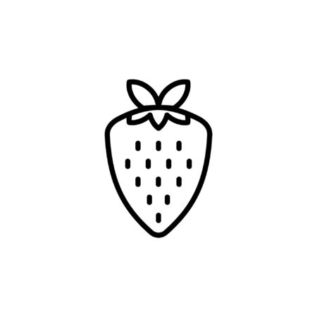 strawberry icon part of fruit and vegetable iconsのイラスト素材