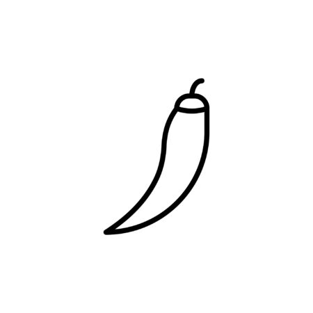 pepper icon part of fruit and vegetable iconsのイラスト素材