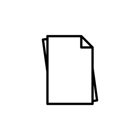 blank paper icon isolated vectorのイラスト素材