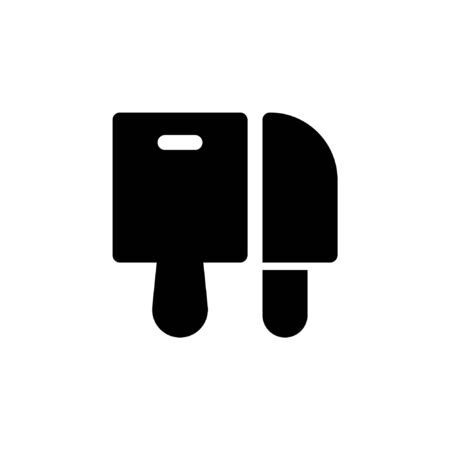 cutting board and knife icon isolated vector EPS10のイラスト素材