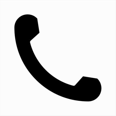 Phone icon vector isolated on whiteのイラスト素材