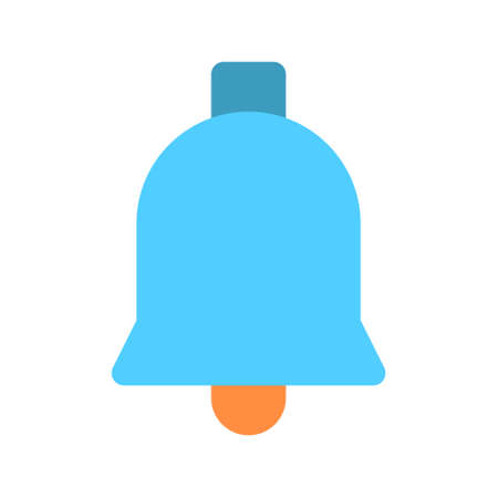 bell icon vector illustration for alarm and notifications symbol isolated. perfect for user...