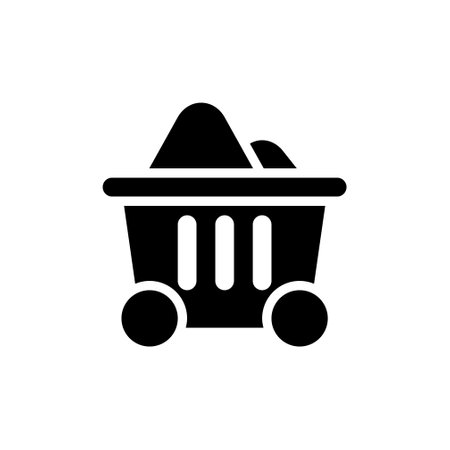 Coal Icon Logo Vector Symbol. Mine Icon.のイラスト素材